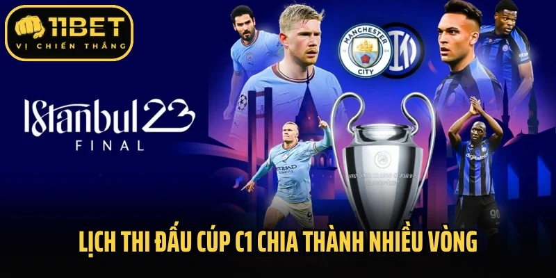 Lịch thi đấu cúp C1 chia thành nhiều vòng